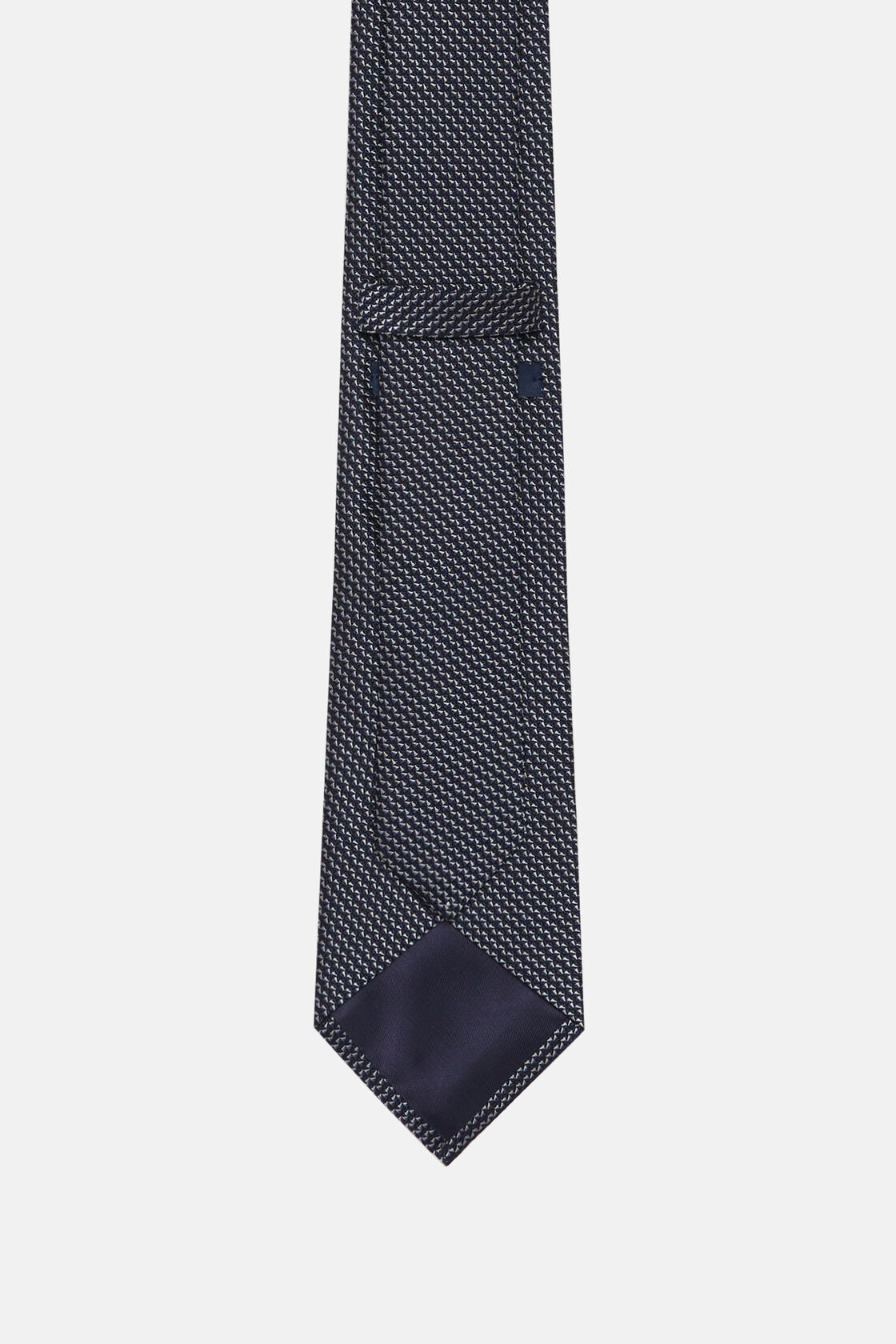Silk Ceremonial Tie, Navy blue, hi-res