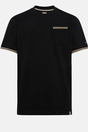 Κοντομάνικο μπλουζάκι από οργανικό βαμβάκι, Black, hi-res