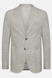 Világosszürke mikro mintás nylon kabát, Light grey, hi-res