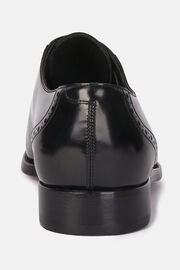 Leather Brogue Oxford Shoes, Black, hi-res