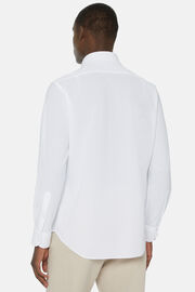 Bawełniana koszula polo z japońskiej dzianiny, klasyczny fason, White, hi-res