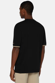Κοντομάνικο μπλουζάκι από οργανικό βαμβάκι, Black, hi-res