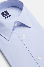 Γαλάζιο ριγέ διαγωνάλ πουκάμισο κανονικής εφαρμογής, Light Blue, hi-res