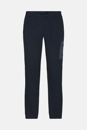 Trousers In Lightweight Recycled Scuba, Navy blue, hi-res