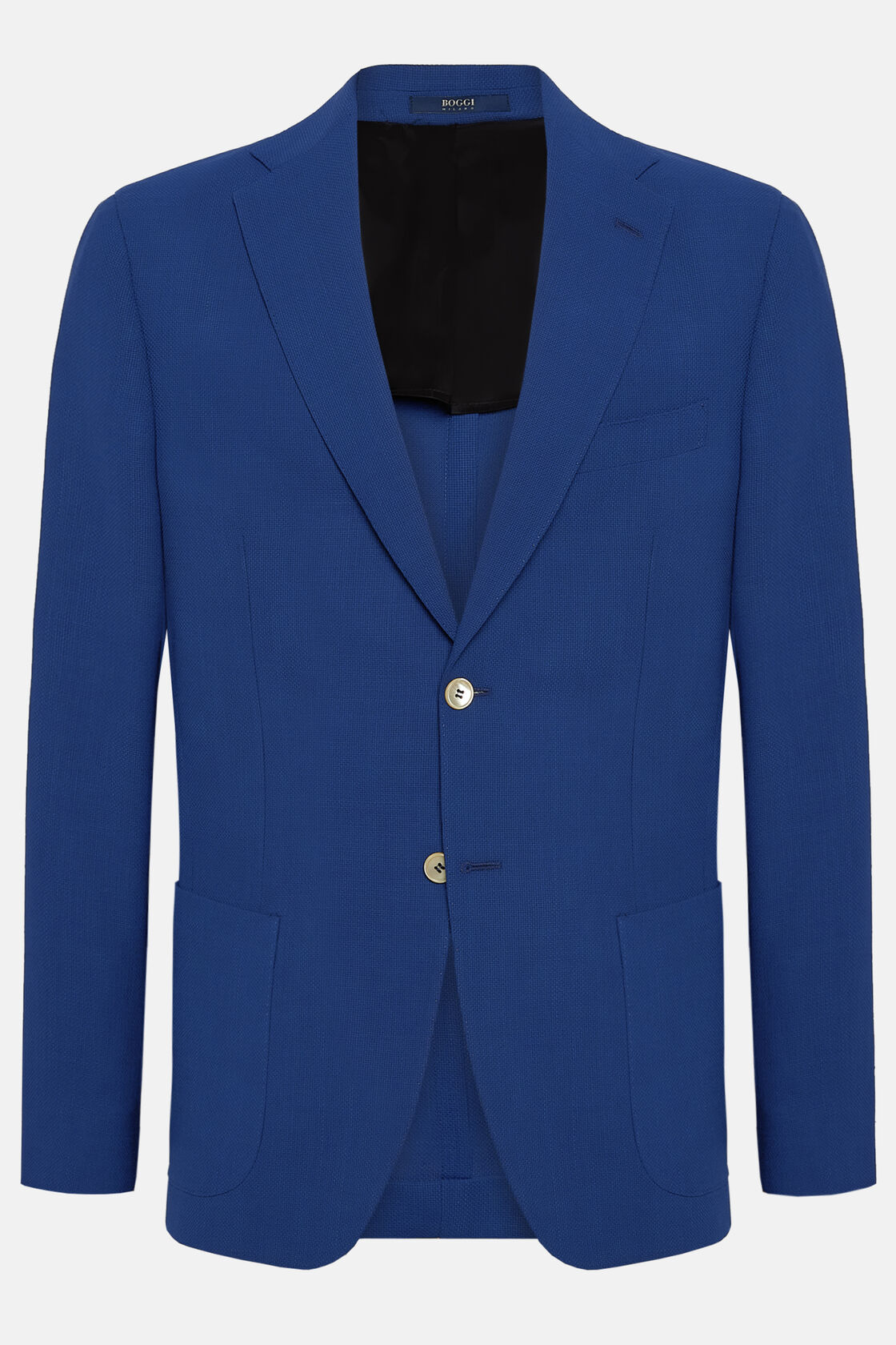 Royal Blue Wool Crepe Jacket | Boggi