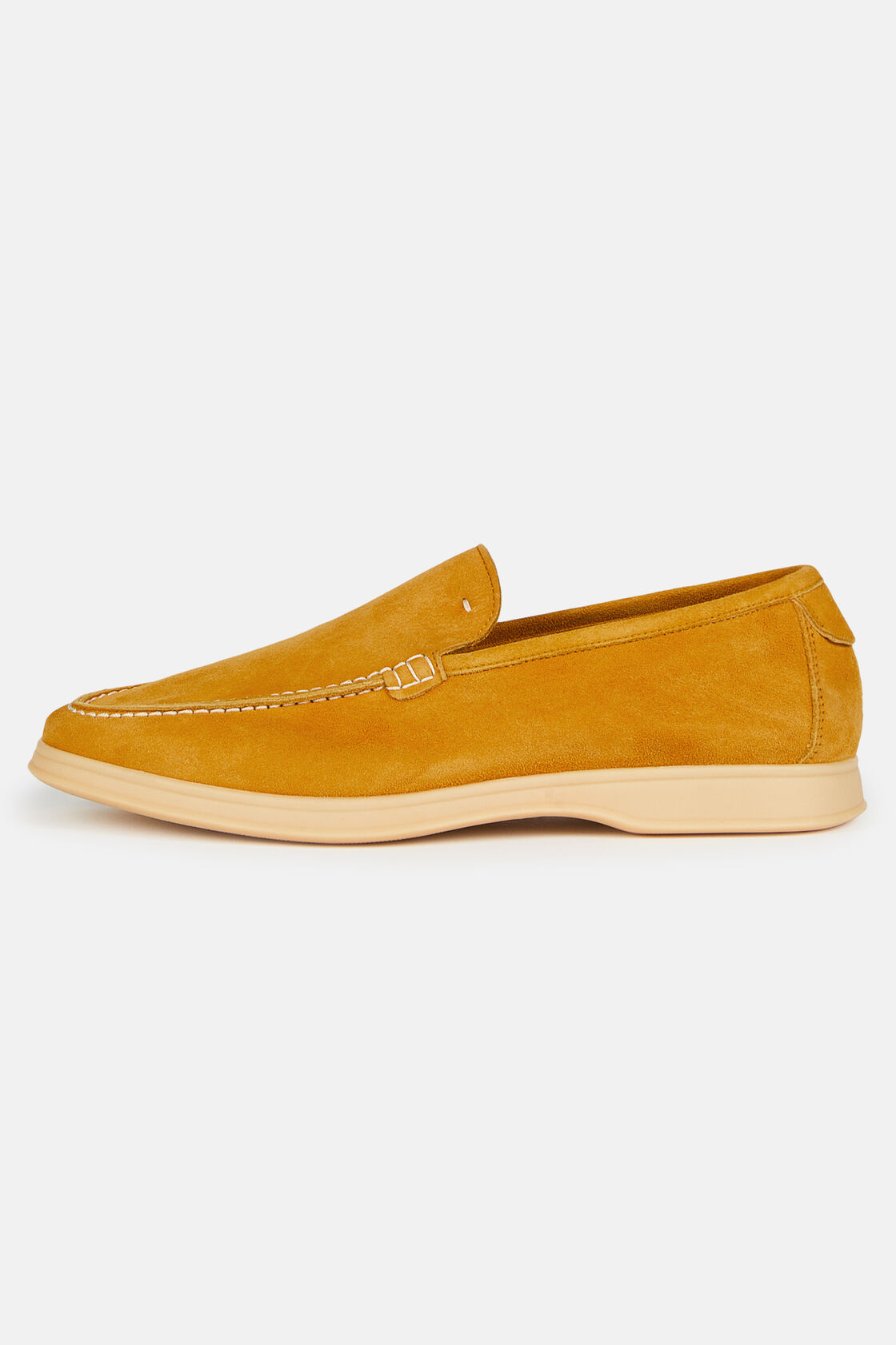 Suède loafers, Yellow, hi-res