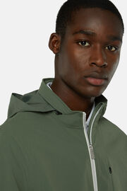 Padded jacket in B-Tech Recycled Stretch Nylon, Green, hi-res