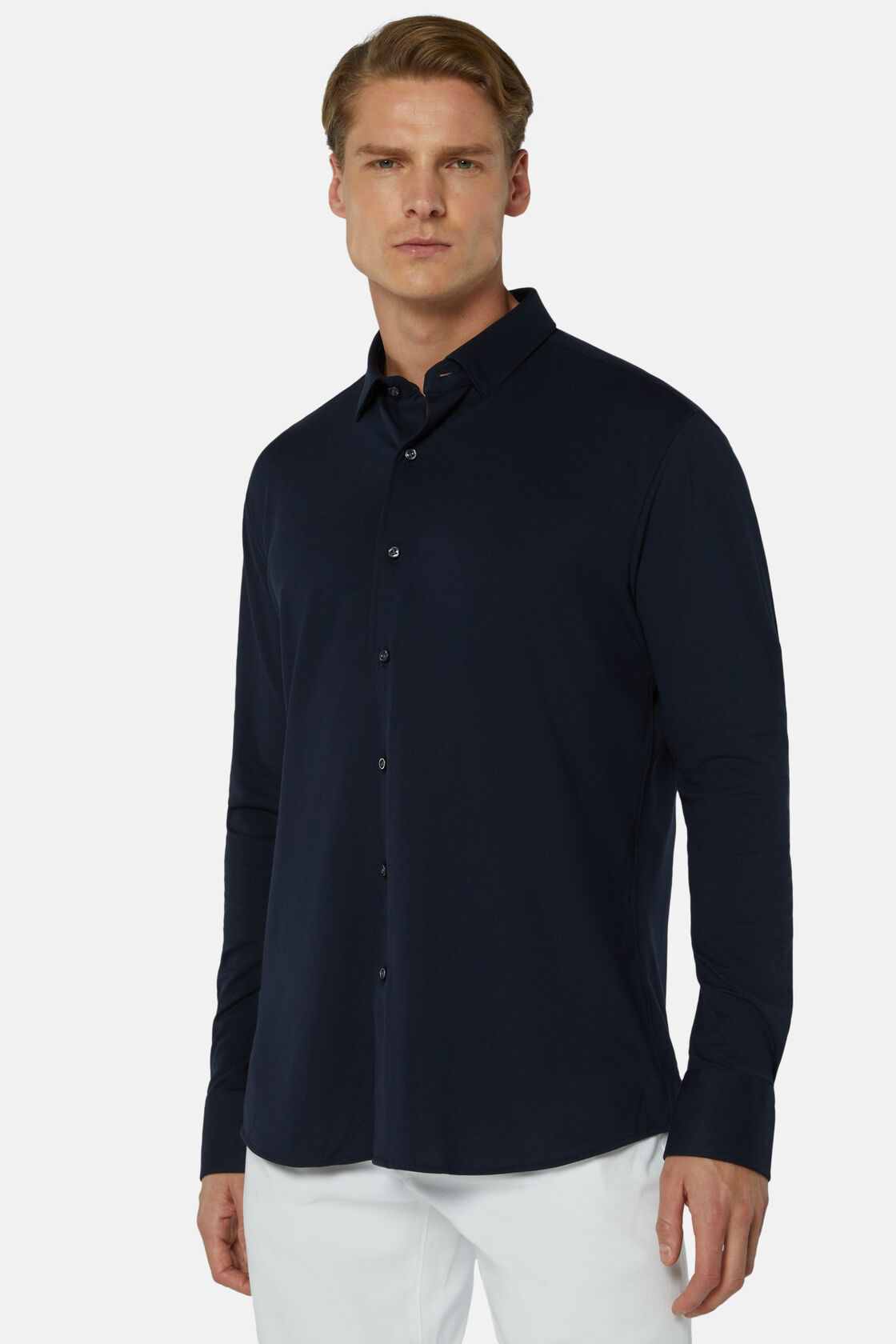 Regular Fit Performance Pique Polo Shirt, Navy blue, hi-res