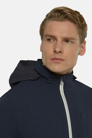 Padded jacket in B-Tech Recycled Stretch Nylon, Navy blue, hi-res