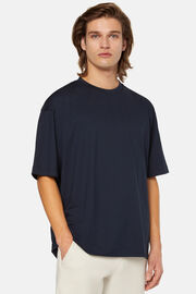 Hochwertiges Jersy-T-Shirt, Navy blau, hi-res