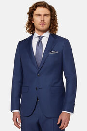 Blue Pure Wool Suit, Blue, hi-res
