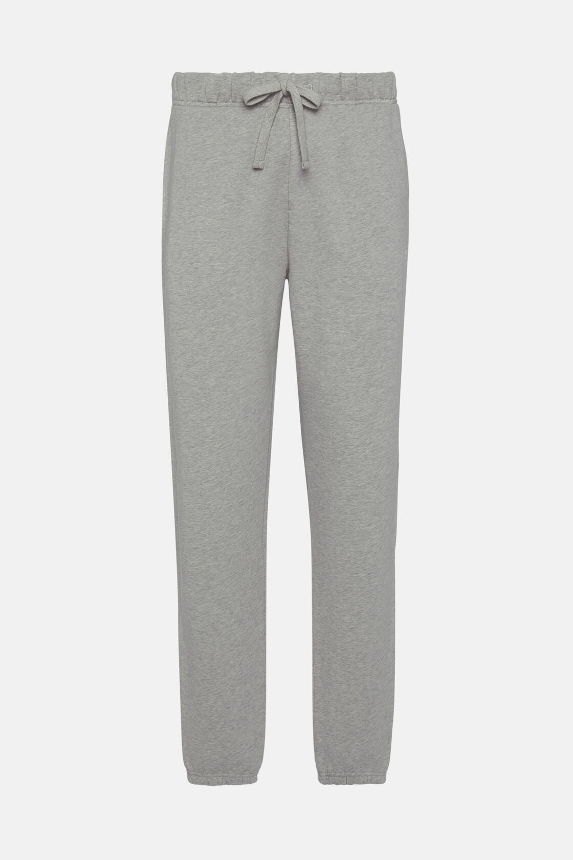 Stretch Mixed Cotton Trousers, Grey, hi-res