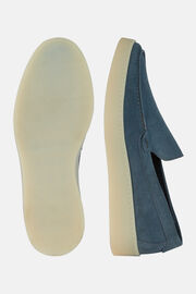 Velúrbőr papucscipő, Medium Blue, hi-res