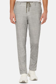 Pantalon En Nylon Extensible B Tech, gris clair, hi-res