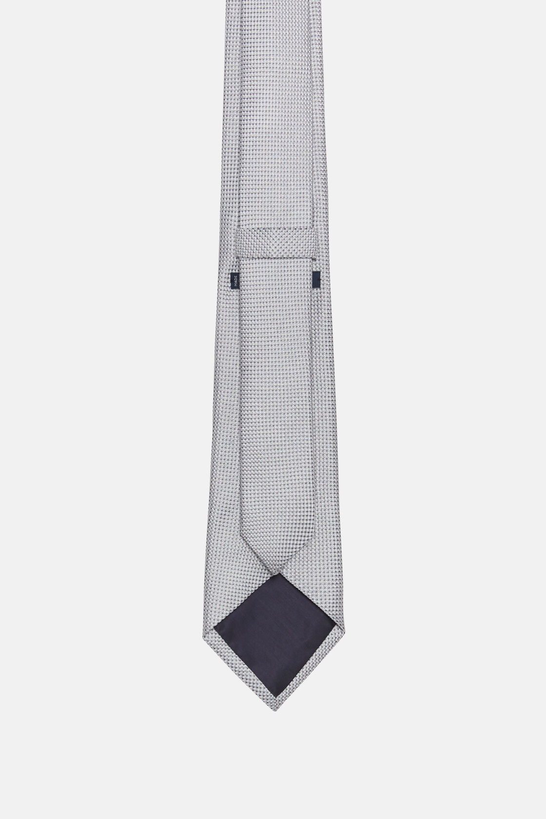 Silk Ceremonial Tie, Grey - Natural, hi-res