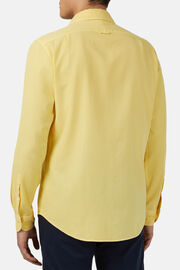 Regular Fit Yellow Cotton Shirt, Yellow, hi-res