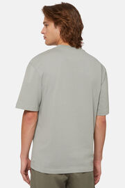 T-Shirt In Misto Cotone Organico, Verde, hi-res