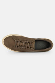 Military Leather Trainers with Logo, , hi-res