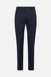Trousers in Travel Wool, Blue, hi-res