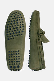Velúrbőr papucscipő, Green, hi-res