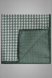 fancy double face printed silk handkerchief, Green, hi-res