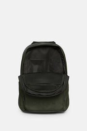 Green Backpack in Recycled Technical Fabric, Military Green, hi-res