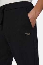 Spodnie z mieszanki bawełny organicznej, Black, hi-res