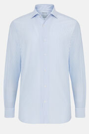 Polo Camicia In Jersey Giapponese Regular Fit, Azzurro, hi-res