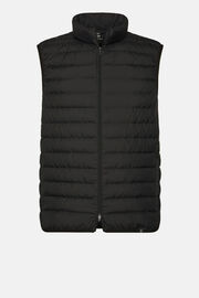 Goose Down Recycled Fabric Vest, Black, hi-res