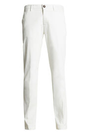 Stretch Cotton/Tencel Trousers, White, hi-res