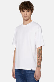 T-Shirt In Jersey Performante, Bianco, hi-res