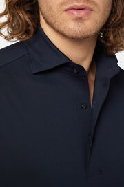 Polo In Jersey Giapponese, NAVY SCURO, hi-res