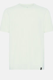 T-Shirt in Cotton Slub Jersey, Light Green, hi-res