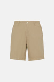 Cotton Linen Bermuda Shorts, Beige, hi-res