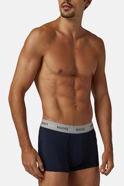 Stretch Cotton Jersey Boxer Shorts, Navy blue, hi-res