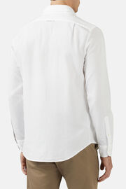 Regular Fit White Cotton Shirt, White, hi-res