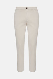 Stretch Cotton/Tencel Pants, Cream, hi-res