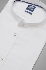 Camicia Azzurra Collo Coreano Regular Fit, Bianco, hi-res