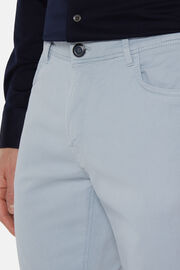 Jeans In Cotone Tencel Elasticizzato, Azzurro, hi-res
