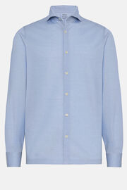 Πικέ μπλούζα πόλο στενής εφαρμογής Filo Di Scozia, Light Blu, hi-res