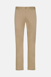 B Tech Cotton and Stretch Nylon Trousers, Beige, hi-res