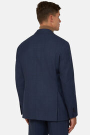 Anzug mit Prince-of-Wales-Muster aus Super-130-Wolle, Blau, hi-res