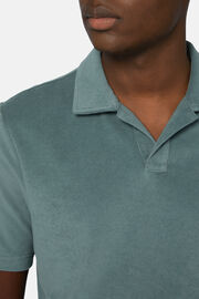Cotton/Nylon Polo Shirt, Green, hi-res