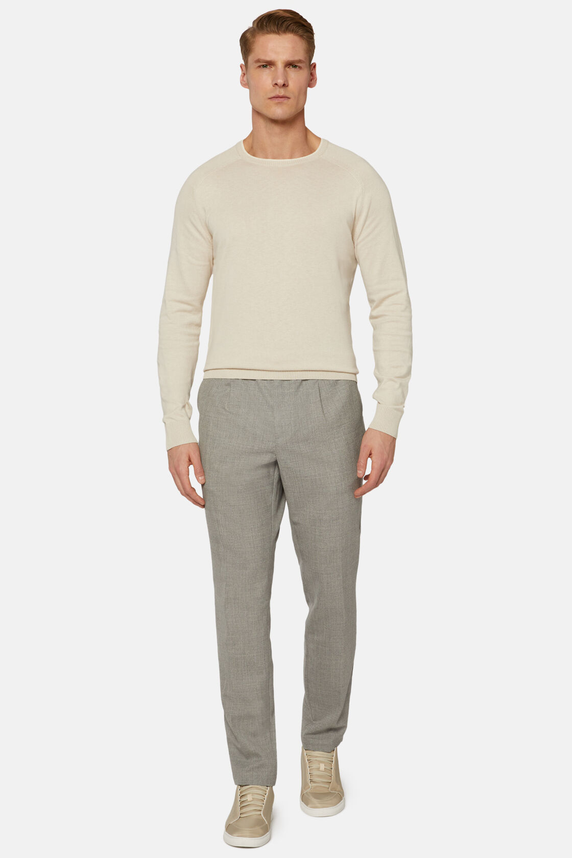 Wool City Trousers, light grey, hi-res