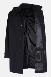 B Travel Technical Nylon Raincoat, Navy blue, hi-res