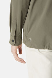 Giacca camicia Leaf in Nylon Riciclato B Tech, Militare, hi-res