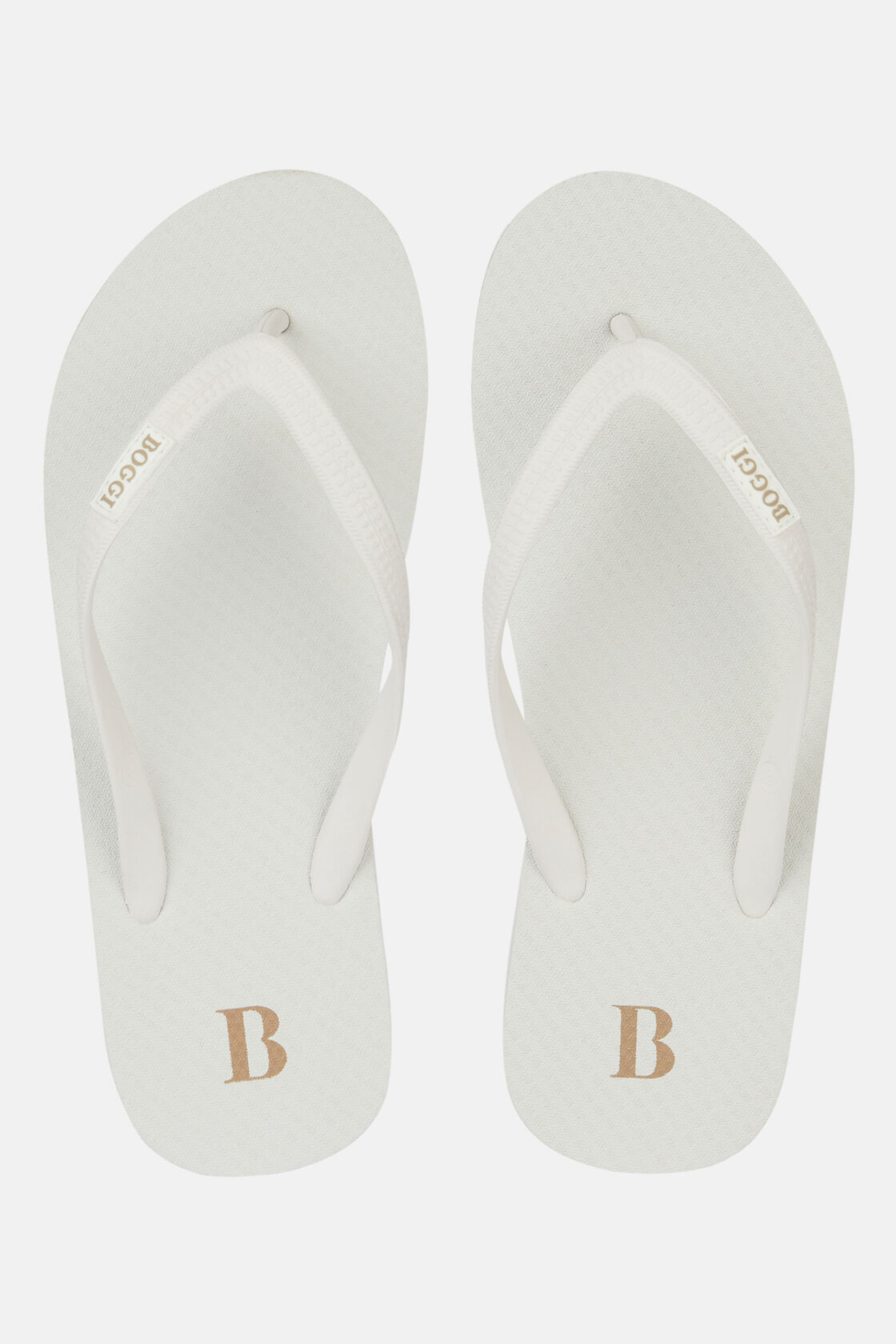 Witte rubberen slippers, WHITE, hi-res