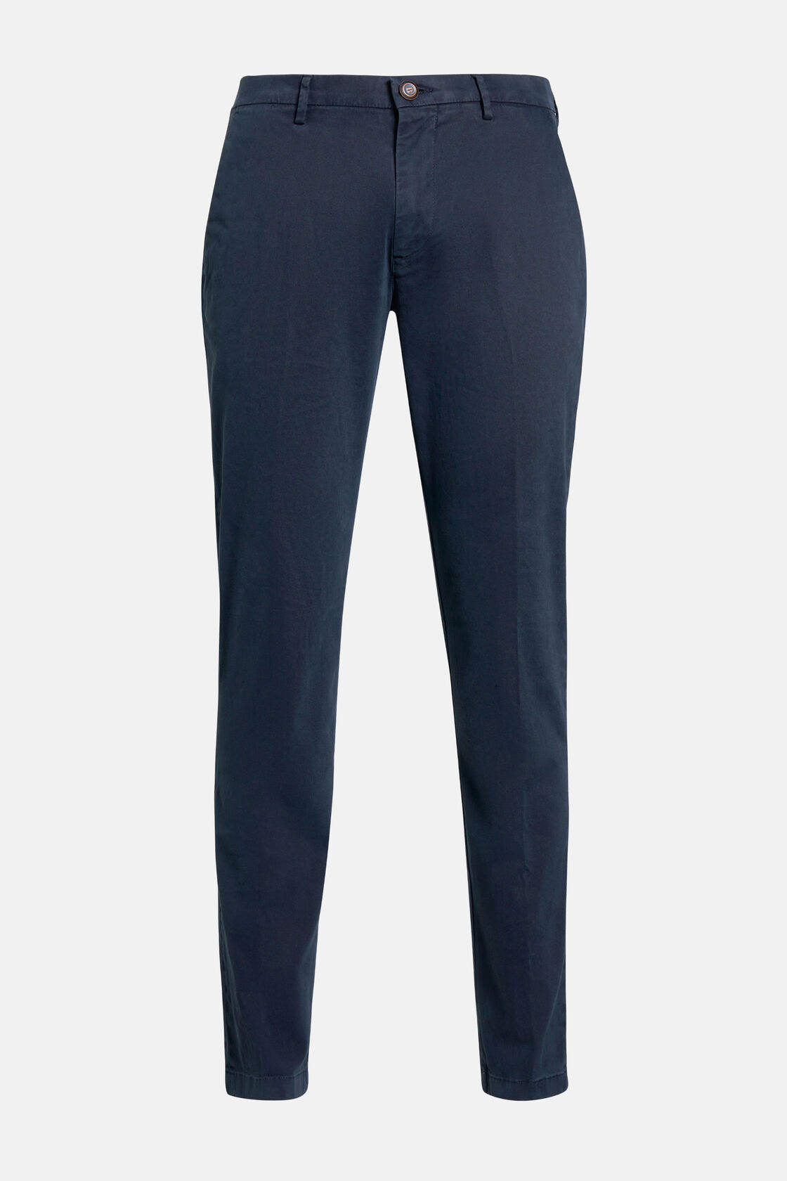 Stretch Cotton Pants, Navy blue, hi-res