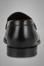 Leather loafers, Black, hi-res