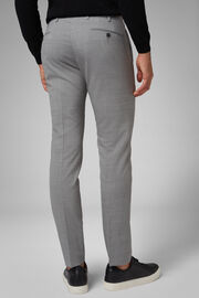 wool stretch trousers slim, Light grey, hi-res